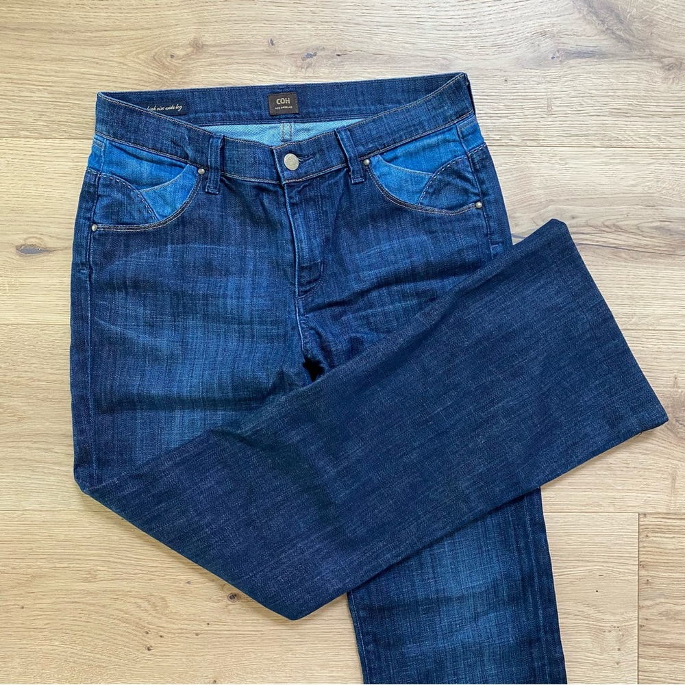 COH Hutton Stretch High Rise Wide Leg Flare Jeans